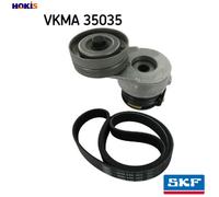 VRIBBED BELT SET VKMA 35035 FOR VAUXHALL CORSA/Mk/II ASTRAVAN COMBO/TOUR OPEL