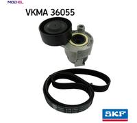 Multi-ribbed V-belt kit VKMA 36055 SKF for RENAULT NISSAN DACIA