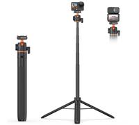 VRIG 55" Action Camera Selfie Stick Tripod for DJI Osmo Action 6/ Osmo Nano, Dual-Direction Magnetic Quick Release Adapter, 360° Ball Head & Cold Shoe Mount, 13 to 55 inches Extendable Rod, AC-71
