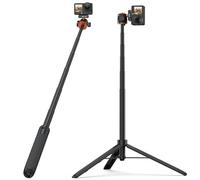 VRIG 55" OSMO Action6 Tripod Stand with Magnetic Quick Release Adapter,360 Rotation Selfie Stick Extension Rod Handle Grip Monopod for DJI Osmo Action6/Osmo Nano