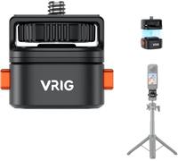 VRIG AC12 Magnetic Quick Release Mount Adapter with 1/4" Screw Thread for Insta360 X5/X4/X3 / DJI OSMO Pocket 3, Tripod Mount, 1/4" Screw Hole for Tripod, Monopod