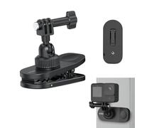 VRIG Magnetic Backpack Clip Mount for Action Cam 360° Ball Joint | Backpack Clip for GoPro Hero 13/ Mission 1 Pro, DJI Action 6/5/4, Insta360 Ace, Compatible with Action Camera Adapter