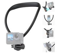 VRIG Magnetic Neck Mount for Action Camera, One-Click Quick Release & Claw-Mini Adapter Mount for Go Pro Hero 13/12/11/10/9, for DJI Action 5 Pro/4/3, for Insta 360 Ace Pro, AC-01