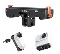 VRIG Magnetic Quick Release Mount for Insta360 GO3 GO3S, Aluminum Alloy Camera Mount Adapter with 1/4" Threaded for Tripods Selfie Sticks, with Charging Port for Insta 360 Go 3s Mounts Accessory