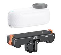 VRIG Magnetic Quick Release Mount with Charging Port for Insta 360 GO 3 / GO 3S, AC-39 Action Camera Adapter Vlogging Accessories, 1/4" Threaded & 2-Prong Mount, for Tripods & Selfie Sticks
