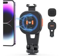 VRIG MG-03L Magnetic Phone Tripod Mount, Tripod Mount for Magsafe Cold Shoe for iPhone, Magnetic Ring Compatible with All Phones for All Cases, 360° Rotation, for Tripods, Cameras
