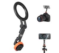 VRIG MG-28 Magnetic Phone Tripod Mount for magsafe, 1/4" Thread & Cold Shoe Camera Phone Mount Adapter Compatible with iPhone 17 16 15 14 13 12 Series, for Cameras/Tripods
