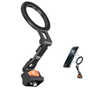 VRIG Phone Tripod Mount for MagSafe, Aluminum Magnetic Tripods Phone Mount Adapter with 1/4” Screw Thread & 3/8" for Magsafe Phone Adapter Compatible with iPhone 16 15 14 13 12 Series