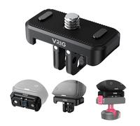 VRIG Quick Release Mount for Insta360 X4 - Magnetic Mount Accessory 3-in-1 Multi x 4 Special Adapter Device Compatible with 1/4 Tripod, Fixed Sports Camera, Selfie Stick