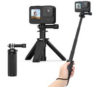 VRIG TP29 Extenable Mini Camera Tripod,Portable Small Handle Grip Desktop Webcam Selfie Stick Tripod for DJI Osmo Action 5/4/3/AKASO Brave EK7000,Pole Tripod for Action Camera Hero 13 12 11 10 Max
