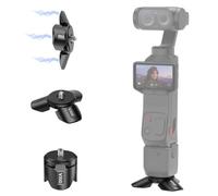VRIG X6 Magnetic Mini Tripod for DJI OSMO Pocket 4P/4/3&Insta360 Luna Ultra | Auto-Deploy Aluminum Small Desktop Camera Stand with 1/4" Screw for Insta360 X6/X5/X4,Travel Vlog Action Camera Accessories