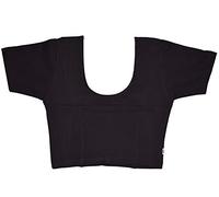 VRINDAVANBAZAAR.COM Indian Tunic Tops Readymade Cotton Lycra Saree Blouse for Women Black-XXXL