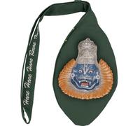 Vrindavanstore.in Divine Narasimha Jaap Mala Bag - Cotton Chanting Bag with Zip Pocket for Prayer Beads, Meditation & Bhakti Practice