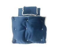 Vrindavanstore.in Rama Green Color Laddoo Gopal Soft Gadda and Razaai Set with Pillow with White Premium Lace Border