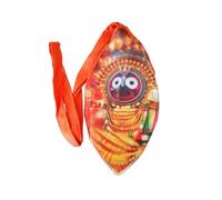 Vrindavanstore.in Spiritual Japa Mala Bag with Jagannath Print - Cotton Gomukhi Bead Bag with Zipper for Meditation, Bhakti Yoga & Chanting Bag