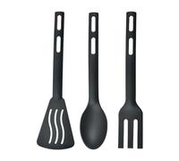 Vriusi 3pcs Multicolor Nylon Kitchen Utensils Set, Heat Resistant Cooking Spoon, Slotted Turner, Spatula, Fork, Perfect for Cooking, Baking, Travel & Camping