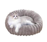 Vriusi Donut Dog Bed, Donut Cat Bed Soft Plush, Round Pet Couch, Washable Anti-Slip Dog Bed for Small Dogs & Cats, Cozy and Comfortable Pet Bed for Puppies and Kittens, Usage for Pet Comfort & Rest