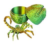 Vriusi Integrated Movable Facehugger, Printed Decoration, Movable Animal Toy, Printed Multi-Jointed Classic Movie Character, Creative Desktop Ornament, Alien Egg Printed Toy, Car Ornament