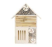 Vriusi Mason Bee House Empty Wooden House | Natural Wood Butterfly Hotel, Outdoor Garden Box, and Stylish Garden Decoration to Enhance Your Own