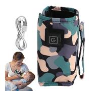 Vriusi Portable Milk Warmer, Travel Bottle Warmer - USB Milk Heat Guard | Milk Bottle Warmer, Heat Guard for Drinks, Fast Heating for Outings and Family Trips