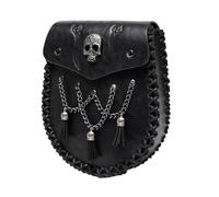 Vriusi Retro Waist Bag, Medieval Belt Pouch | PU Leather Coin Purse - Phone Holder, Portable Belt, Upgrade Your Halloween Renaissance Cosplay, Fbg201bk, Se référer au descriptif, Refer to