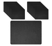 Vrizminfly 25 Pack Computer Mouse Pad Gaming Mouse Pad Bulk 7.09 x 8.66 Inch Black Smooth Tracks with Non Slip Rubber Base for Desk Computers Laptop Office