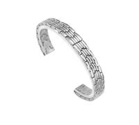 VRKRTVBLB 8mm 10mm 12mm 14mm Stainless Steel Watch Strap Bracelet Solid Metal Bands Accessories for Man Women(Silver,10mm)