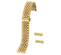 VRKRTVBLB Stainless Steel Metal Watch Band 12-22mm Men Women With Curved Ends Suitable For Smart Quartz(E,12mm)