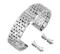 VRKRTVBLB Stainless Steel Metal Watch Band 12-24mm for Men Women With Curved Ends Suitable(Silver,18mm)