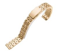 VRKRTVBLB Stainless Steel Watch Band 10mm-22mm for Men Women Metal Strap Replace Accessories(Rose gold,22mm)