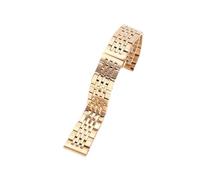 VRKRTVBLB Stainless Steel Watch Band 12-24mm Metal Folding Buckle Strap Men Women Universal Bracelet Accessories(Rose Gold,12mm)