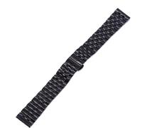 VRKRTVBLB Stainless Steel Watch Band 12mm-24mm for Men Women Metal Strap Accessories(Black,20mm)