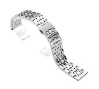 VRKRTVBLB Stainless Steel Watch Strap 14mm-22mm Bracelet Solid Metal Bands Accessories for Man Women(Silver,18mm)
