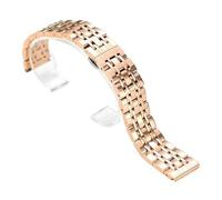 VRKRTVBLB Stainless Steel Watch Strap 14mm-22mm Bracelet Solid Metal Bands Accessories for Man Women(Rose Gold,16mm)