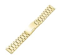 VRKRTVBLB Stainless Steel Watch Strap 14mm-26mm Bracelet Solid Metal Bands Accessories for Man Women(Gold,19mm)