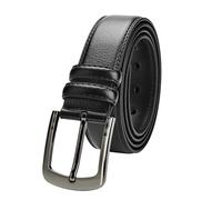 VRLEGEND Mens Belts Big and Tall 36"-70" Men Leather Belt Casual Work Dress Belt,Black & Brown Colors, Black, 52"-55" Waist