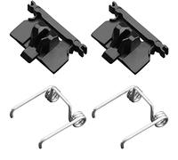 VRMETA 4 PCS DIY Hair Clippers Accessories Spring Tension & Cam Follower Swing Head Guide Block Plastic Tongue fit Wahl Magic Clip 8148/8504/8591/1919 Repair Part (2+2 Black)