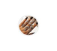 VRNGI Gold Snake Ring for Women, Snake Jewelry for Women, Gold Snake Rings Set, Adjustable Snake Rings, Snake Ring, Reptile Vintage Rings, Snake Accessories for Women, Copper, No Gemstone