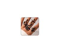 VRNGI Gold Snake Ring for Women, Snake Jewelry for Women, Gold Snake Rings Set, Adjustable Snake Rings, Snake Ring, Reptile Vintage Rings, Snake Accessories for Women, Copper, No Gemstone