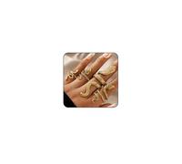 VRNGI Gold Snake Ring for Women, Snake Jewelry for Women, Gold Snake Rings Set, Adjustable Snake Rings, Snake Ring, Reptile Vintage Rings, Snake Accessories for Women, Copper, No Gemstone