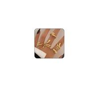 VRNGI Gold Snake Ring for Women, Snake Jewelry for Women, Gold Snake Rings Set, Adjustable Snake Rings, Snake Ring, Reptile Vintage Rings, Snake Accessories for Women, Copper, No Gemstone