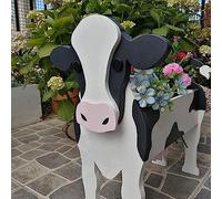 Vrogadso Cow Planter Cow Flower Pot Planters Cow Planters for Outdoor Plants Succulent Planter-Small