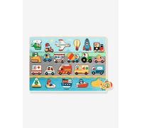 Vroom Puzzle in Wood - DJECO multicoloured