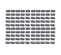 Vroomoto 100pcs 2.3cm U Shape Wig Clips 6 Comb Teeth Stainless Steel Black Wig Accessories Snap Comb Clips Hair Extension