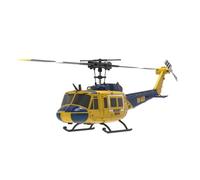 Vroomoto 2.4G RC Helicopter Brushless 6CH Single Propeller Aileronless Remote Control Helicopter Altitude Hold 3D Flips 13 Minute Flight Time (Yellow 3 Batteries)