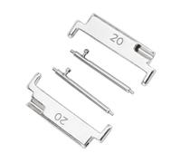 Vroomoto 20-22mm Watch Band Adapter Metal Watch Strap Connector Strap Connection Adapter with Spring Bars for 20mm to 22mm Bands (1 Pair)