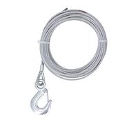 Vroomoto 2000LBS Strength Stainless Steel Winch Stainless Steel Line Rope, Ideal for Rigging, Hoisting, and DIY, Suitable for Many Household Applications