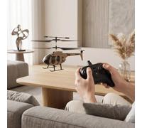 Vroomoto 3.5 Channel RC Helicopter 3.5CH RC Aircraft Remote Control Helicopter 6 Axis Gyro Barometric Hover One Key Takeoff Landing Adjustable Speed with 300mAh Battery for Beginners Adults