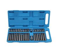 Vroomoto 40Pc Hex Star Spline Bit Socket Set 40 in 1 Bit Socket Set Hex Spline Kit 3 8 1 2 Drive Long Short Allen Key with Storage Box for Engineering Machinery Maintenance