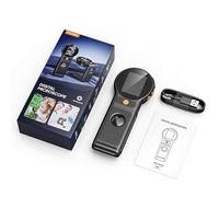 Vroomoto 500X Pocket Microscope 8 LED Lights 2 Inch IPS Screen Auto Digital Microscope High Magnification Mini Coin Jewelry Plant Observation